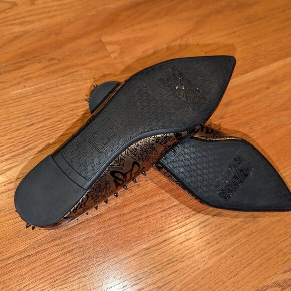 Circus by Sam Edelman Gold and Black Flats with Pointed Toe - Picture 4 of 4